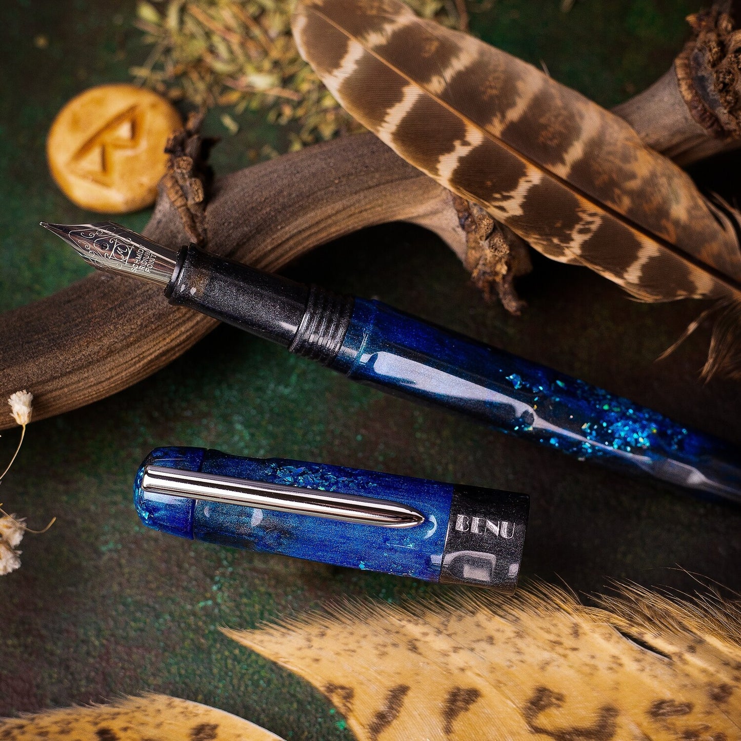 Benu Talisman Hawk’s Eye Fountain Pen