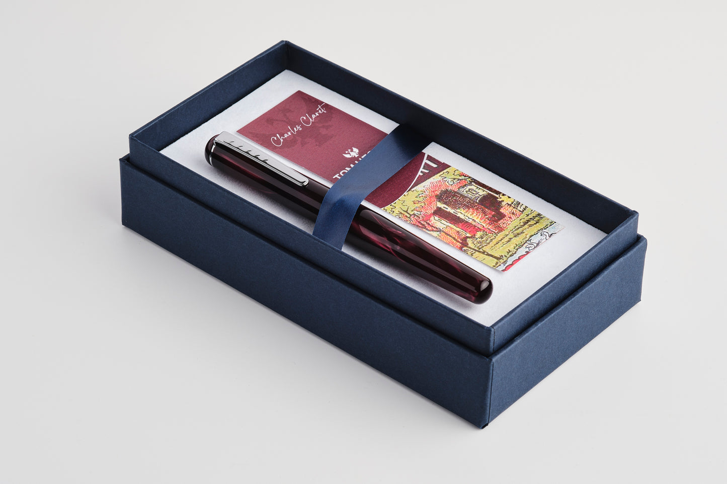 Tom Hessin Charles Castle Claret Fountain Pen