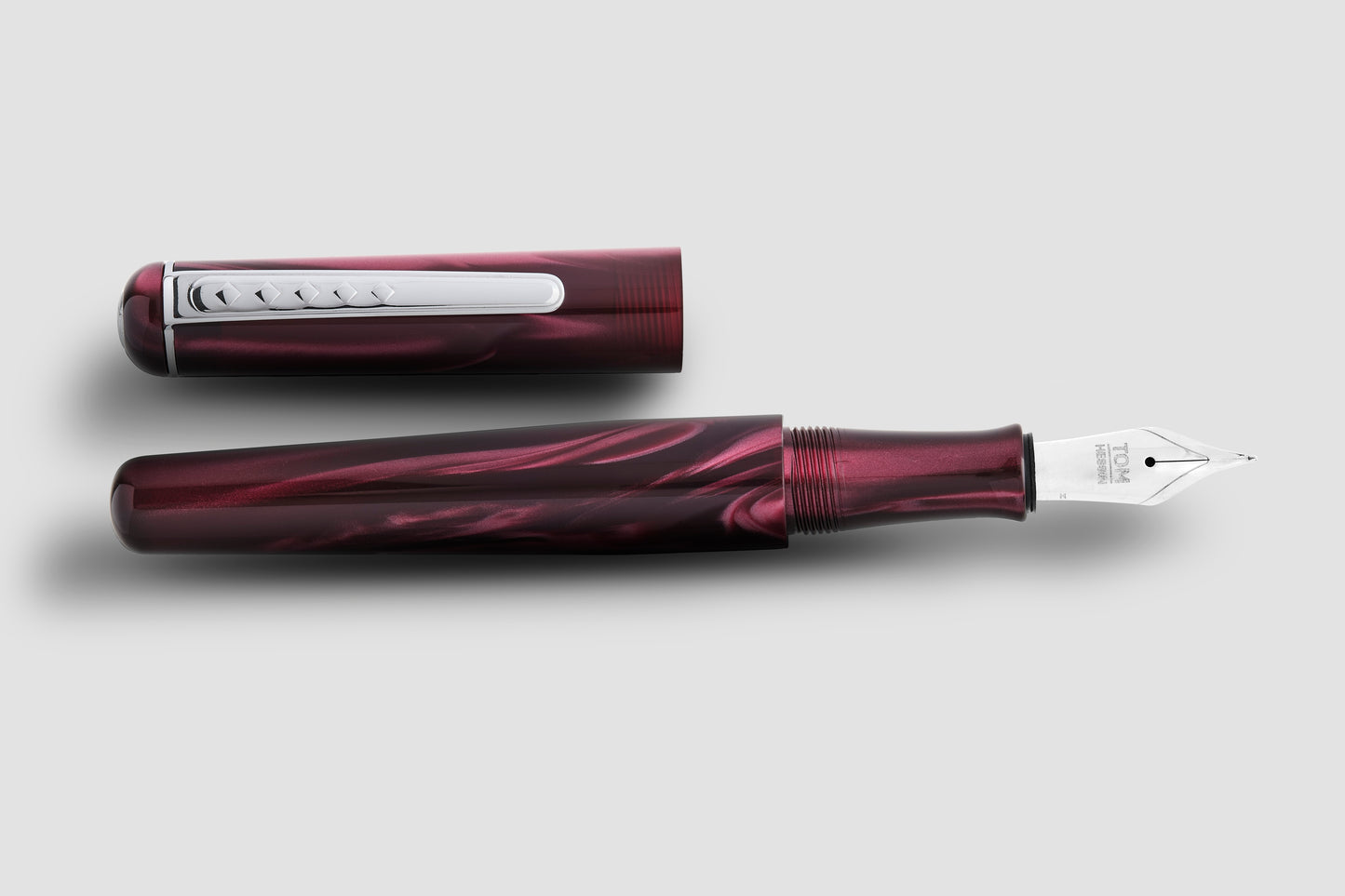 Tom Hessin Charles Castle Claret Fountain Pen