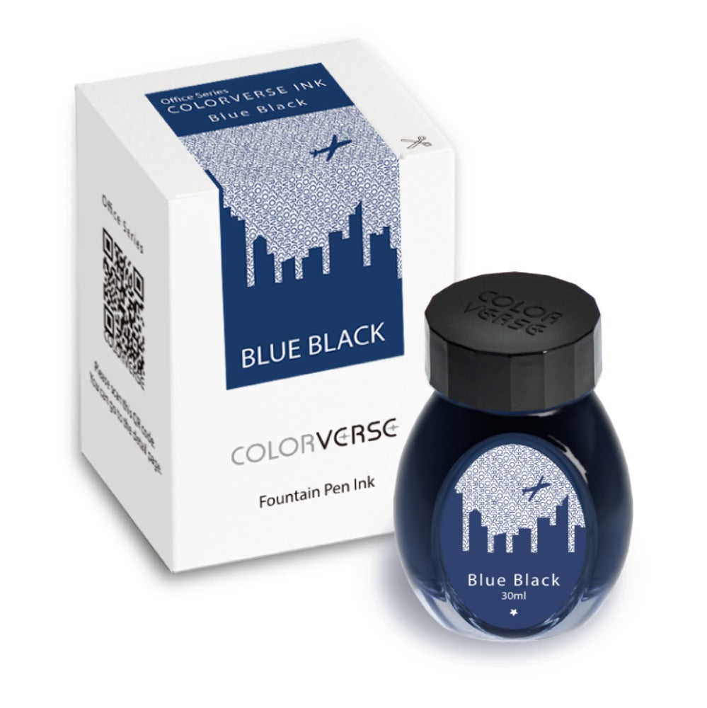 Colorverse Office Series Blue Black 30mL Bottled Ink
