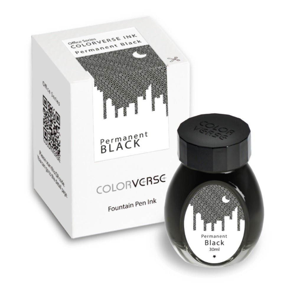 Colorverse Office Series Permanent Black 30mL Bottled Ink