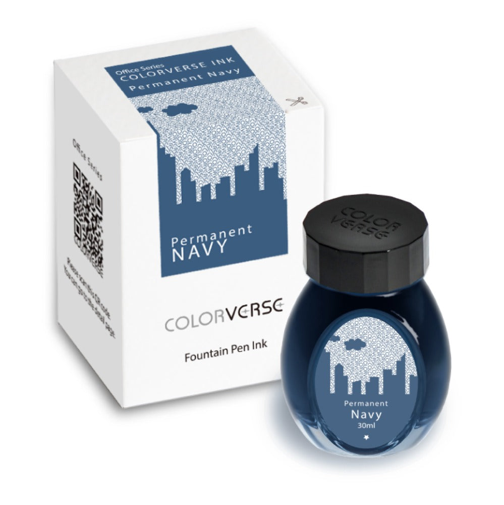 Colorverse Office Series Permanent Navy 30mL Bottled Ink