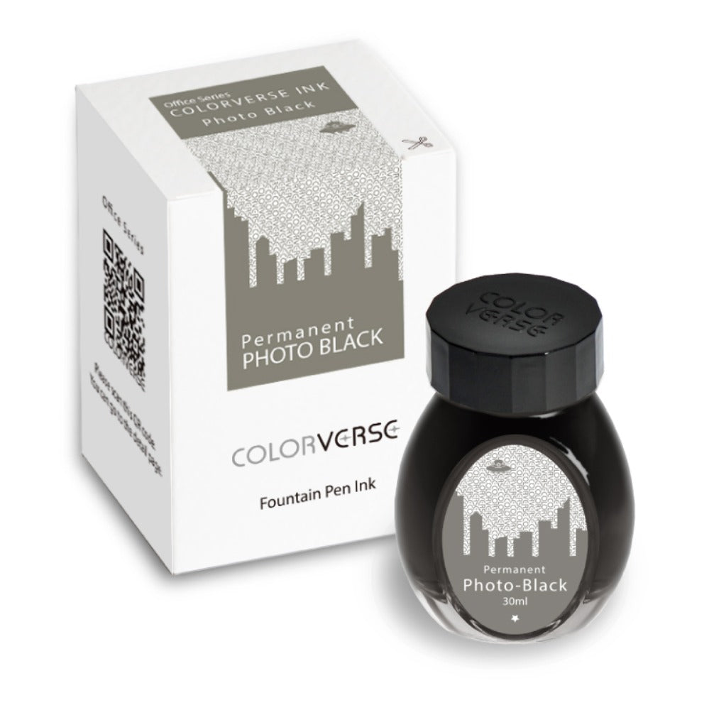 Colorverse Office Series Permanent Photo Black 30mL Bottled Ink