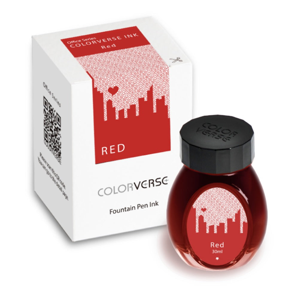 Colorverse Office Series Red 30mL Bottled Ink