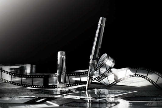 Omas Paragon Fountain Pen in Grigio Perla Ruthenium Trim