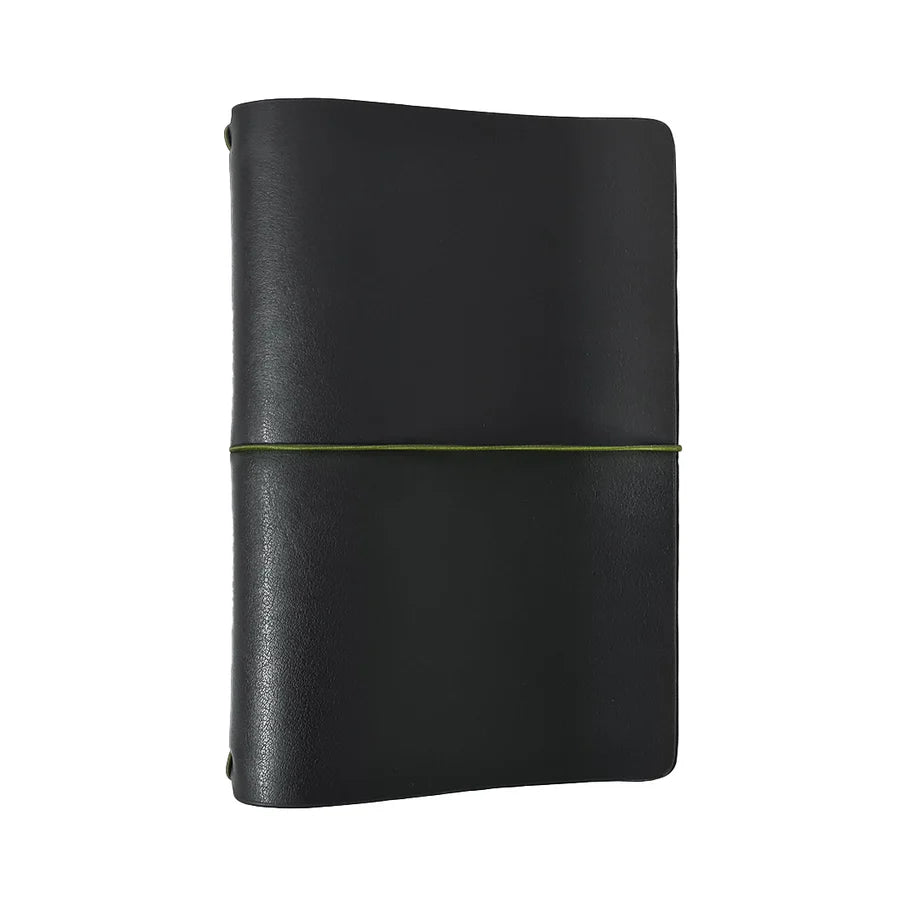 Endless Explorer - Refillable Cactus Leather Journal Regalia Paper - Black