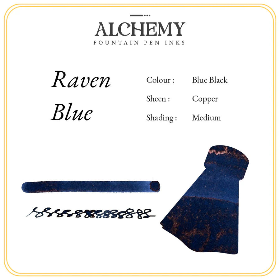 Endless Alchemy Fountain Pen Ink Raven Blue