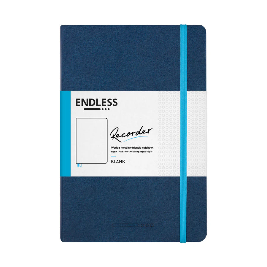 Endless Recorder Notebook - Deep Ocean - Regalia Paper - A5