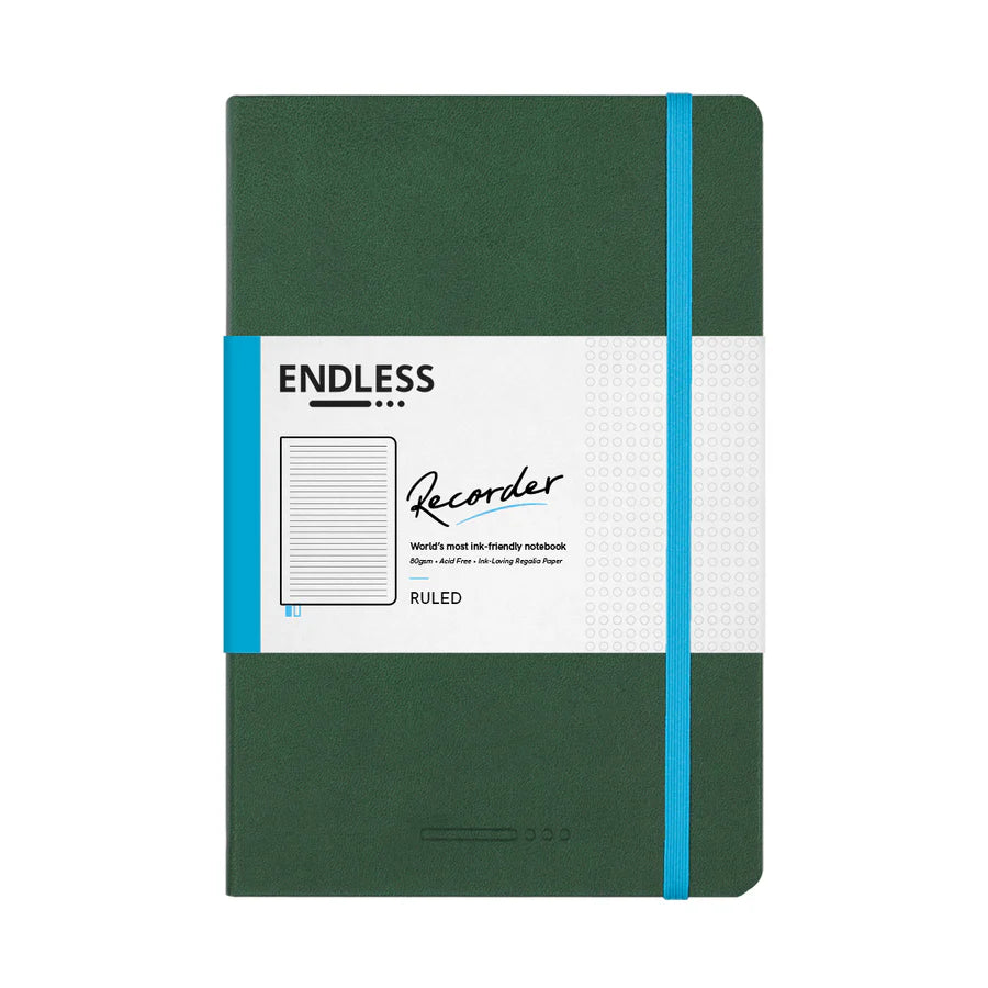 Endless Recorder Notebook - Forest Canopy - Regalia Paper - A5