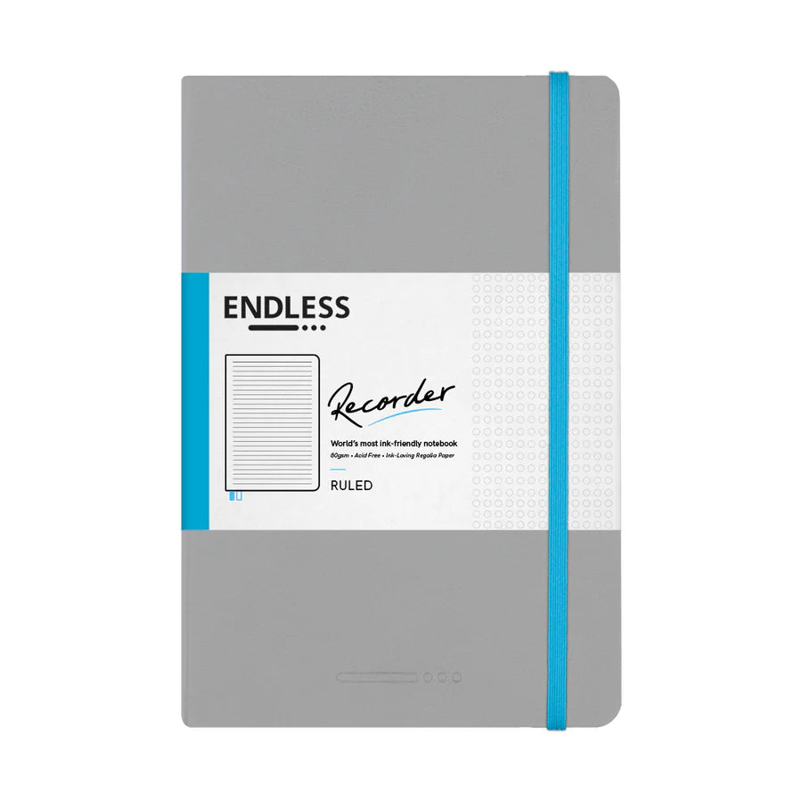 Endless Recorder Notebook - Mountain Snow - Regalia Paper - A5