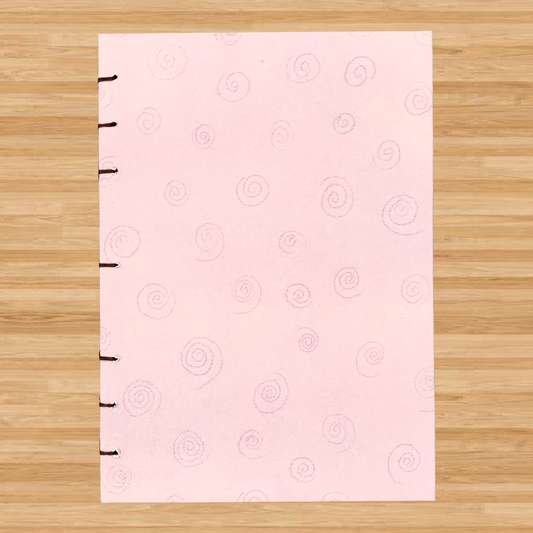 Pastel Swirl - A6 - Dot Grid - Coptic Bound - Fountain Pen Notebook - Handmade Journal