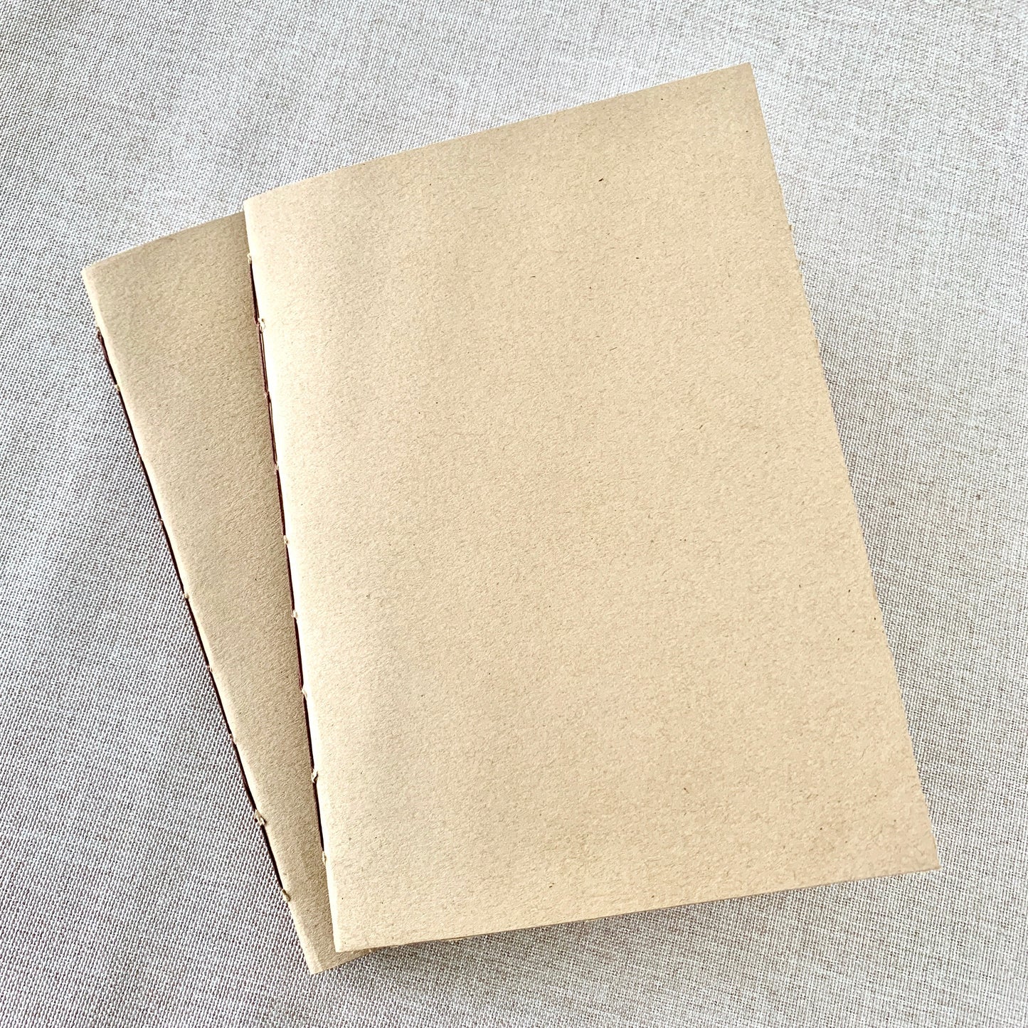 A6 Dot Grid Travelers Notebook Insert - Fountain Pen Friendly, Hand-Stitched Kraft Cover