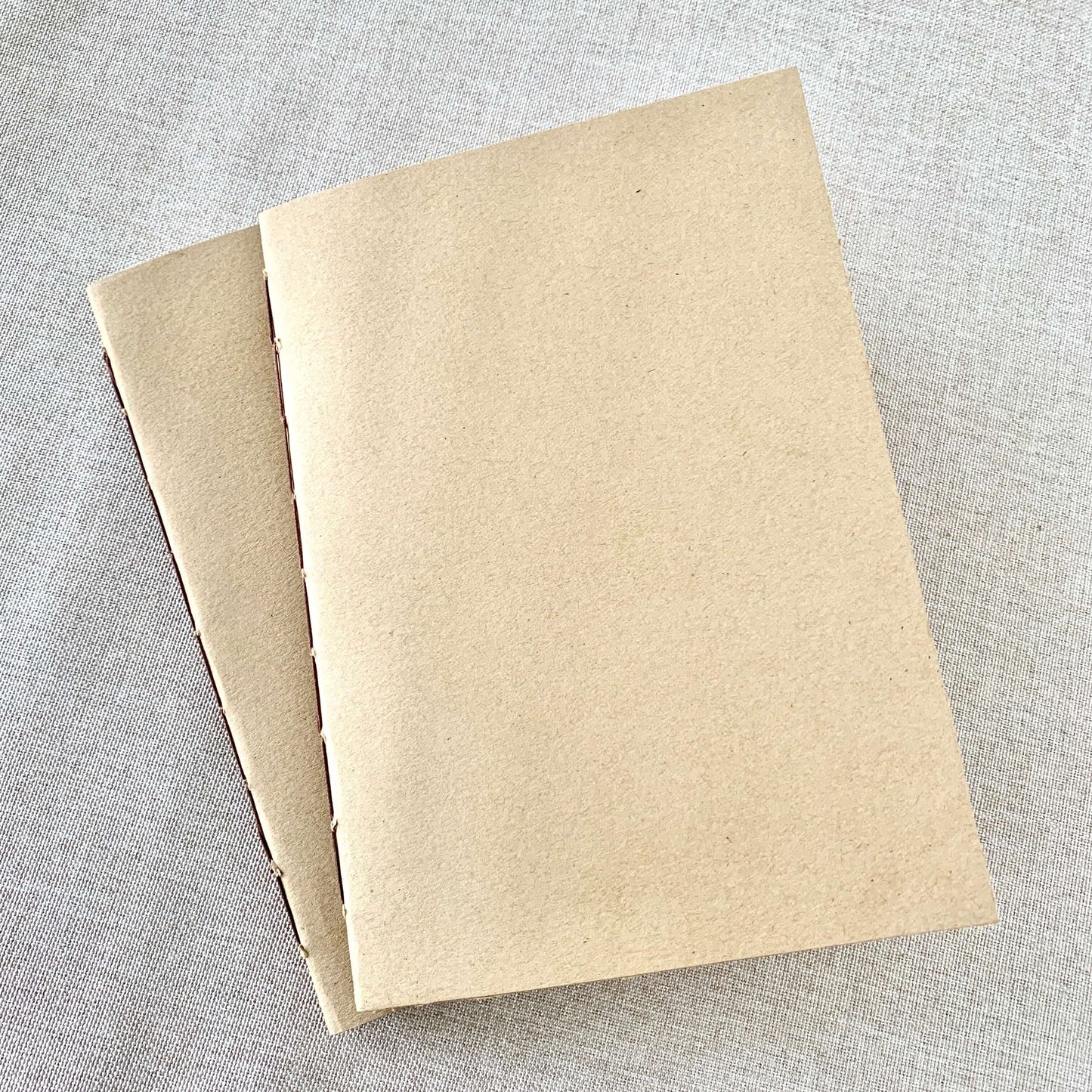 A6 Composition Lined Travelers Notebook Insert - Fountain Pen Friendly, Hand-Stitched Kraft Cover