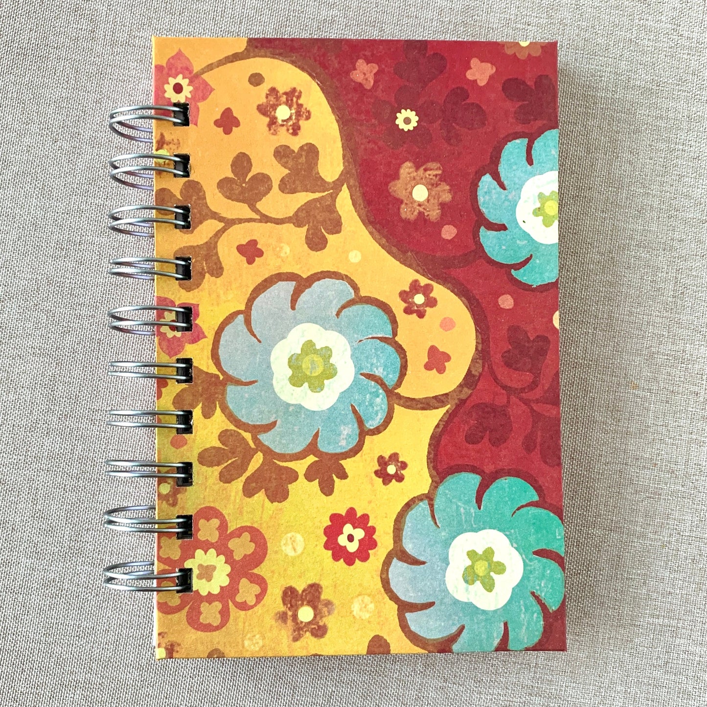 Latin Beauty - A6 - 4x6 - Dot Grid - Spiral Bound - Fountain Pen Notebook - Handmade Journal