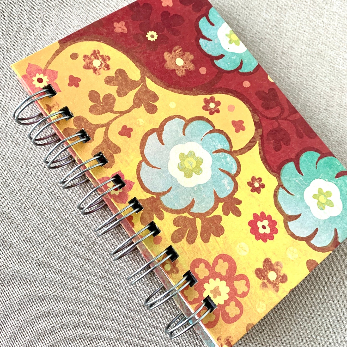 Latin Beauty - A6 - 4x6 - Dot Grid - Spiral Bound - Fountain Pen Notebook - Handmade Journal