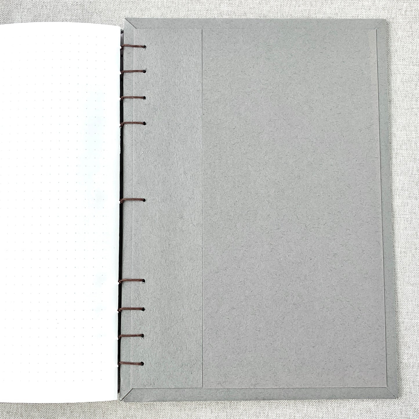 Time Traveler - A5 - Dot Grid - Coptic Bound - Fountain Pen Notebook - Handmade Journal