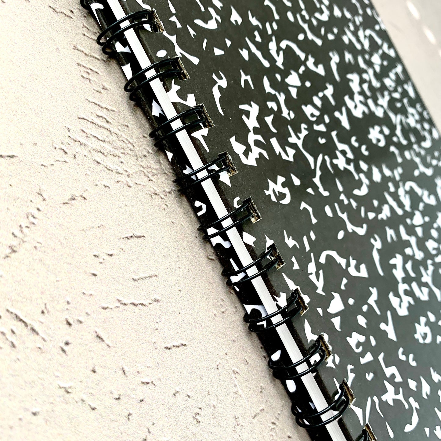 Marble Composition Book - A5 - Lined - Spiral Bound - Handmade Fountain Pen Notebook