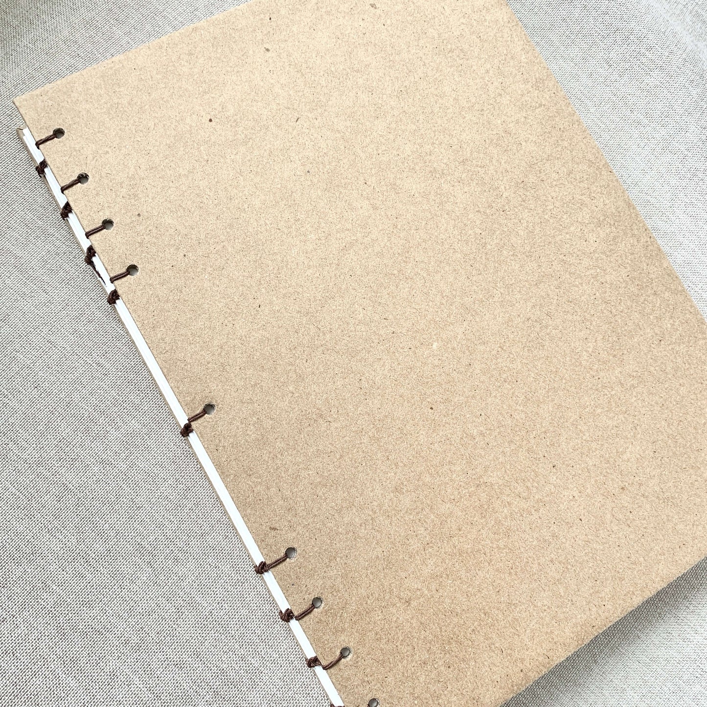 Kraft - A5 - Dot Grid - Coptic Bound - Fountain Pen Notebook - Handmade Journal