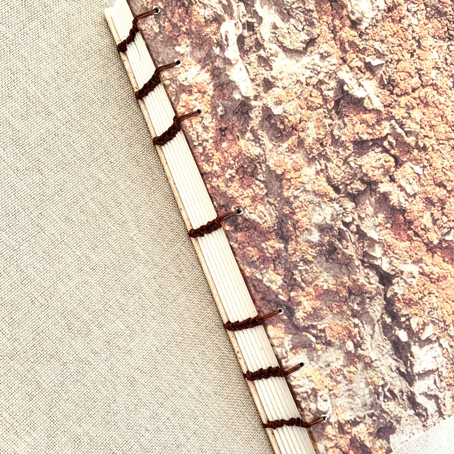 Dirt - A6 - Lined - Coptic Bound - Fountain Pen Notebook - Handmade Journal