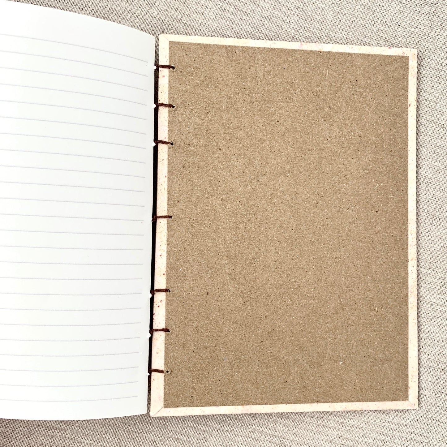 Dirt - A6 - Lined - Coptic Bound - Fountain Pen Notebook - Handmade Journal