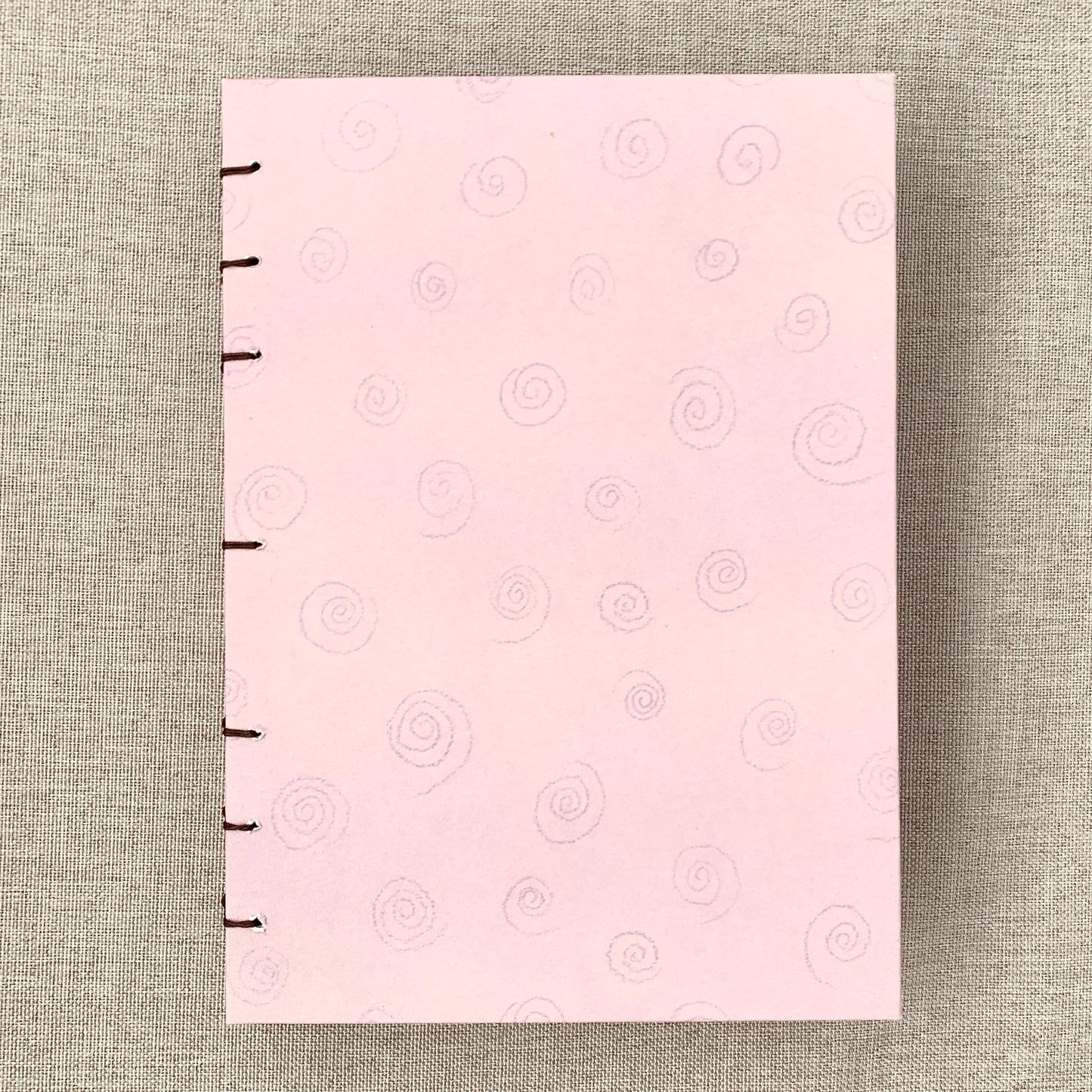 Pastel Swirl - A6 - Dot Grid - Coptic Bound - Fountain Pen Notebook - Handmade Journal