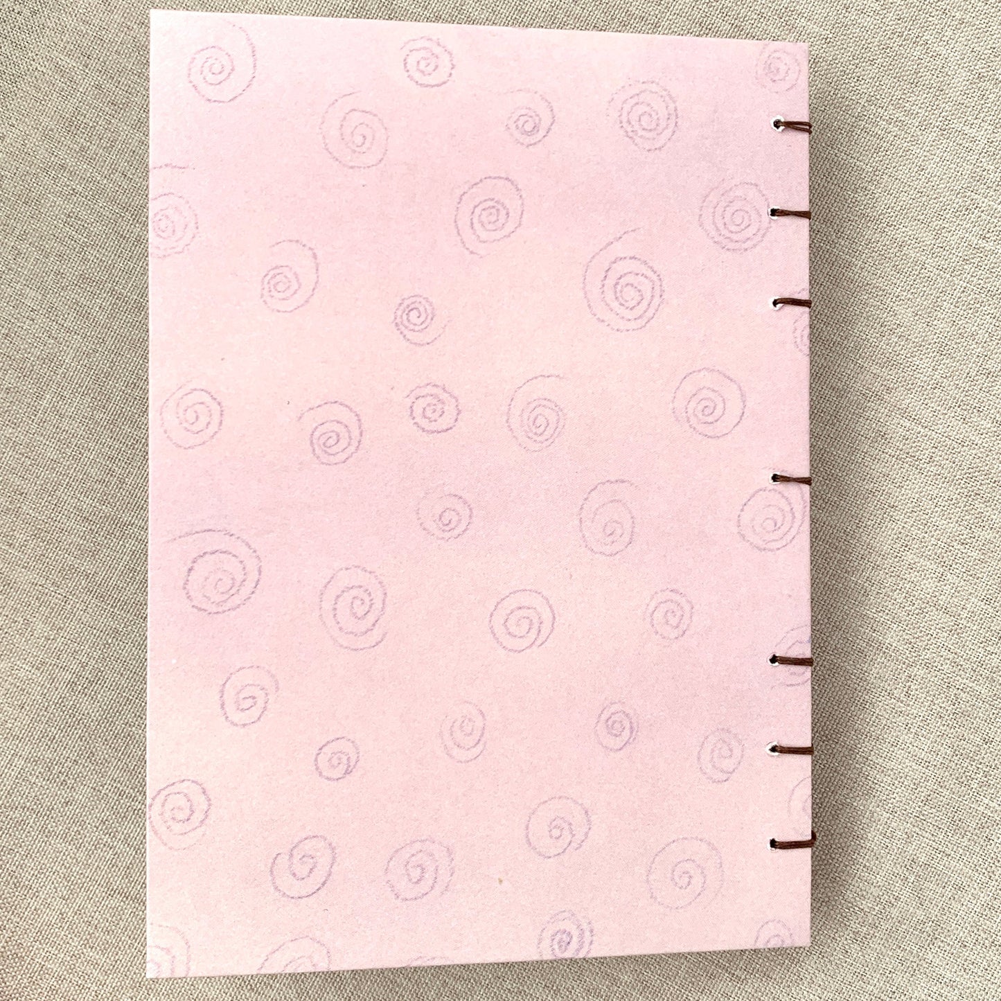 Pastel Swirl - A6 - Dot Grid - Coptic Bound - Fountain Pen Notebook - Handmade Journal