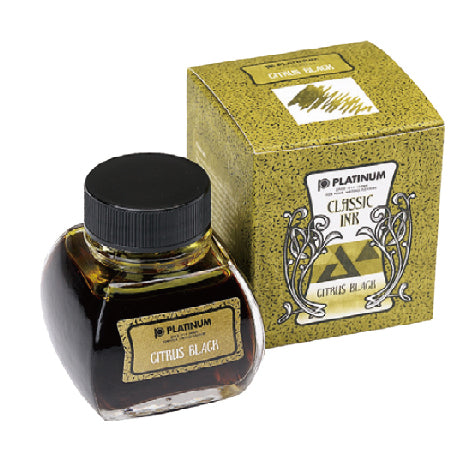 Platinum Classic Citrus Black 60mL Bottled Ink