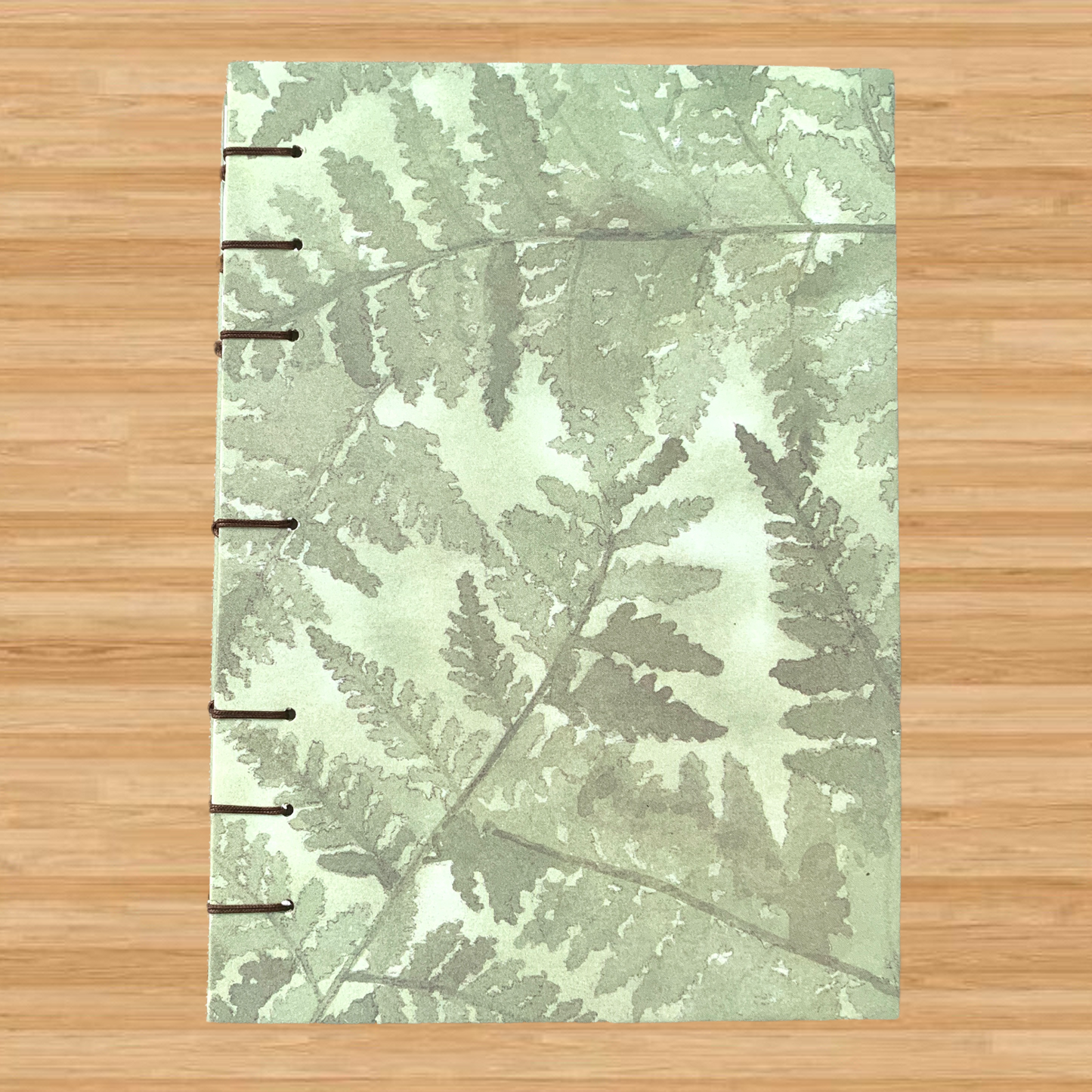Fern - A6 - Dot Grid - Coptic Bound - Fountain Pen Notebook - Handmade Journal