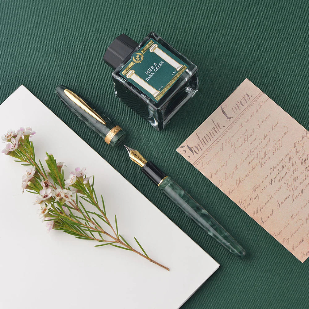 Laban Taroko Emerald Green Fountain Pen