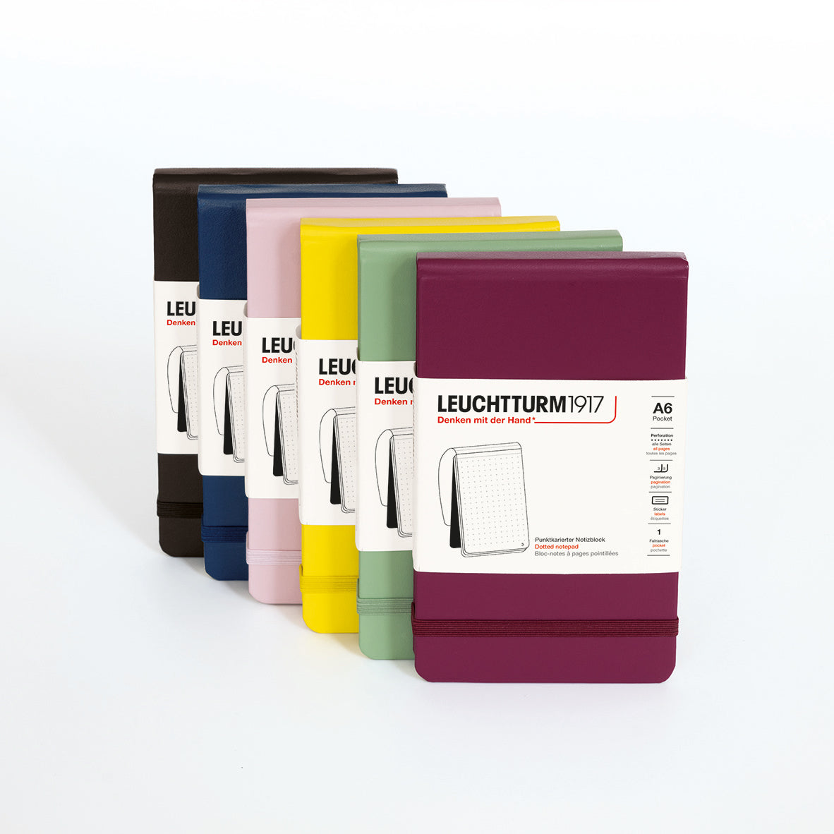 Leuchtturm1917 Classic Hardcover Notepad Port Red