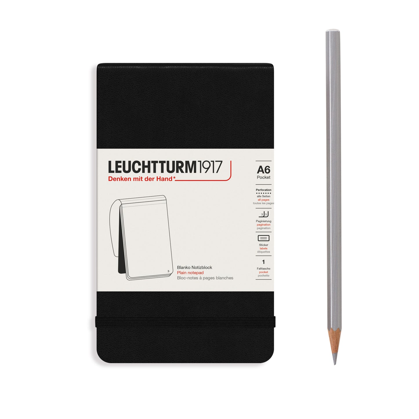 Leuchtturm1917 Classic Hardcover Notepad Black