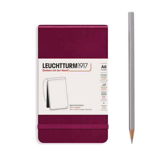 Leuchtturm1917 Classic Hardcover Notepad Port Red