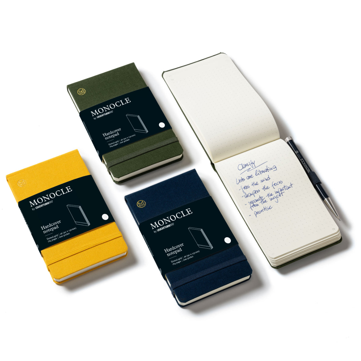 Leuchtturm1917 Monocle Hardcover Notepad Navy