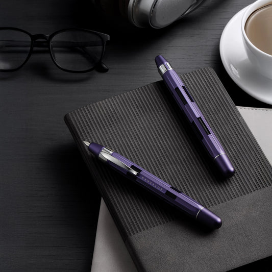 Nahvalur Eclipse Hepatizon Silver Fountain Pen