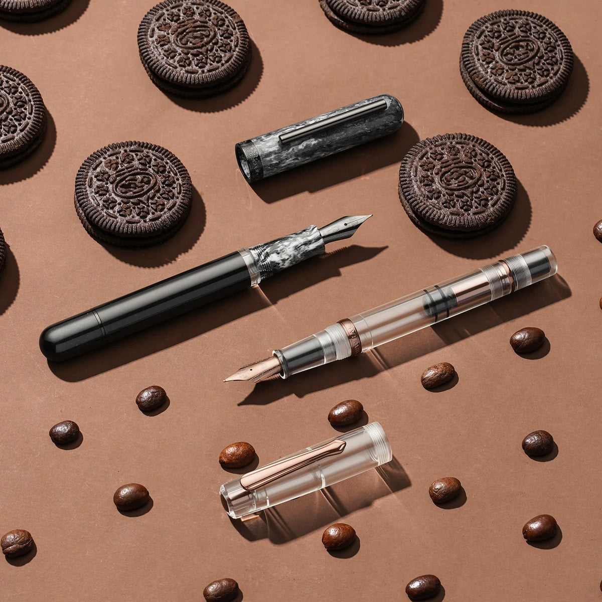 Nahvalur Voyage Cookies & Cream Fountain Pen – Happy Hour Pens And Nahvalur Voyage Cookies & Cream Fountain Pen – Happy Hour Pens And