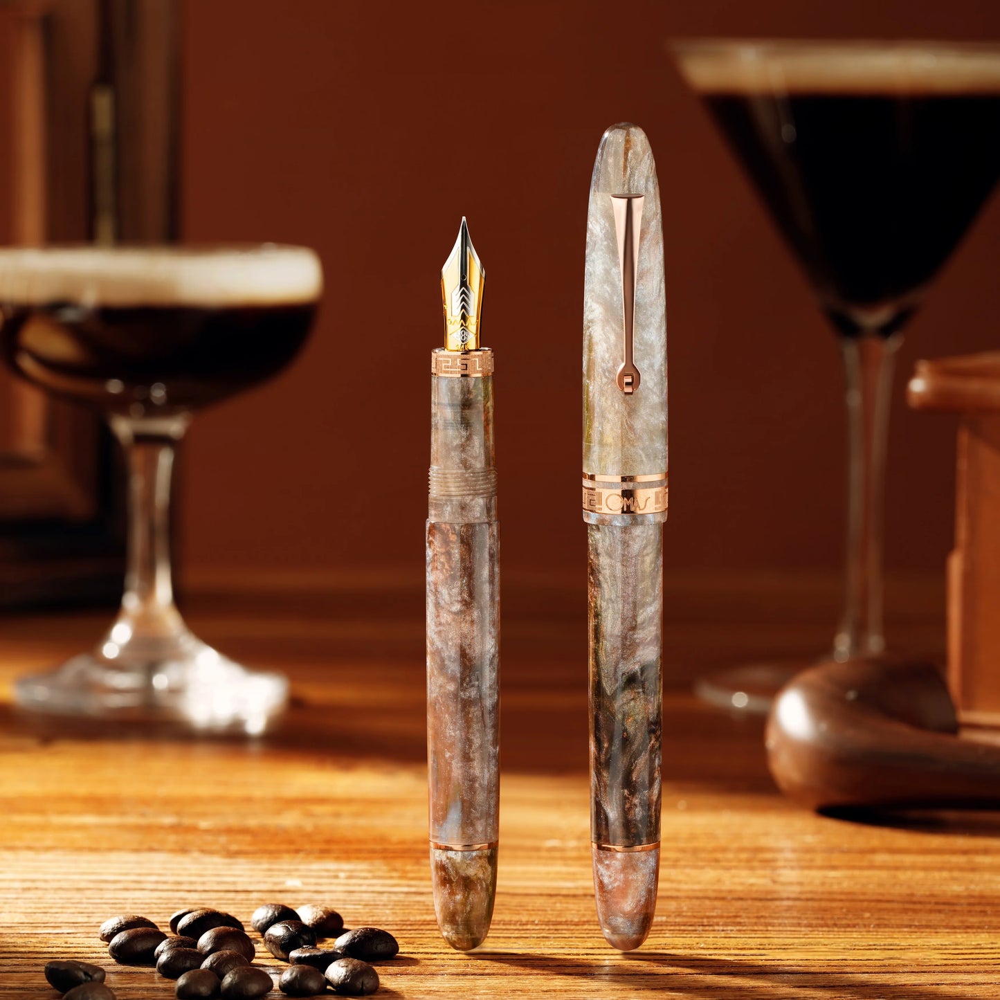 Omas Ogiva Cocktail Series Espresso Martini Limited Edition Fountain Pen