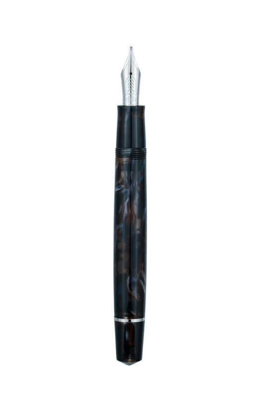 Omas Bologna Galassia With Silver Trim Fountain Pen