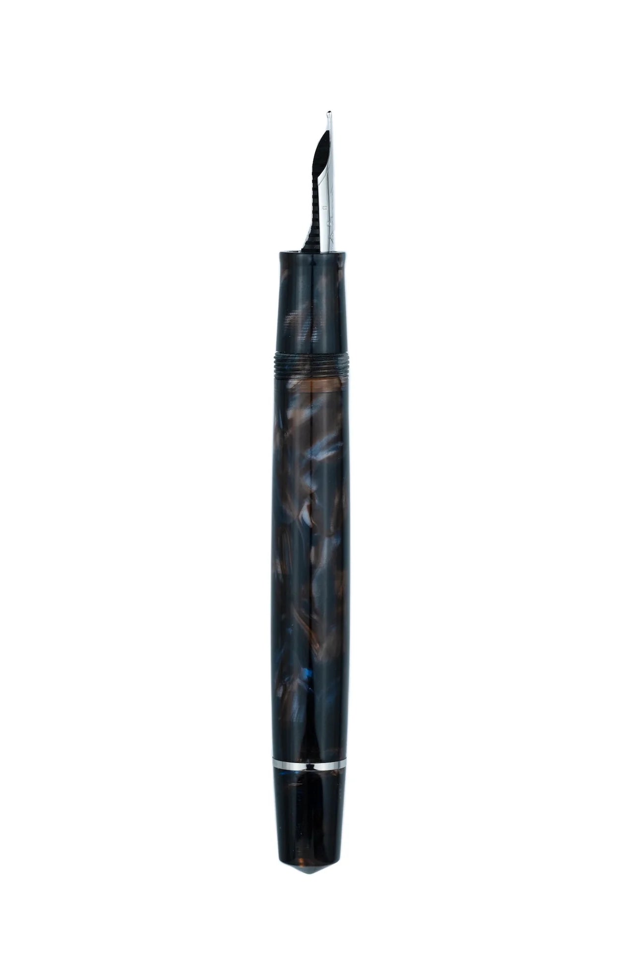 Omas Bologna Galassia With Silver Trim Fountain Pen