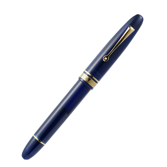Omas Ogiva Fountain Pen in Blue with Gold Trim