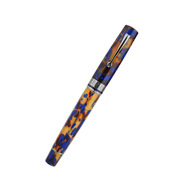 Omas Paragon Fountain Pen in Blue Lucen With Silver Trim