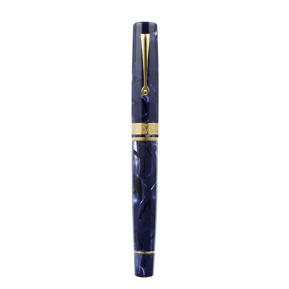 Omas Paragon Fountain Pen in Blue Royale with Gold Trim
