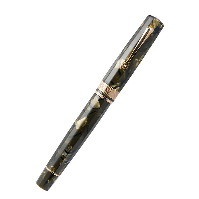 Omas Paragon Fountain Pen in Saft Green with Rose Gold Trim