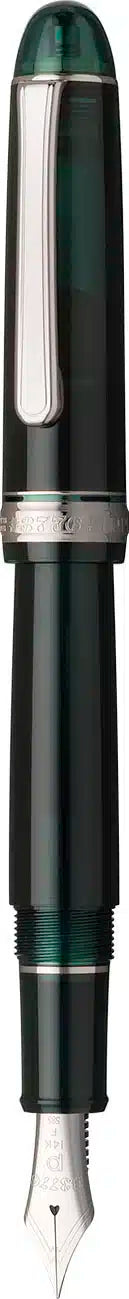 Platinum #3776 Century Laurel Green With Rhodium Trim Fountain Pen