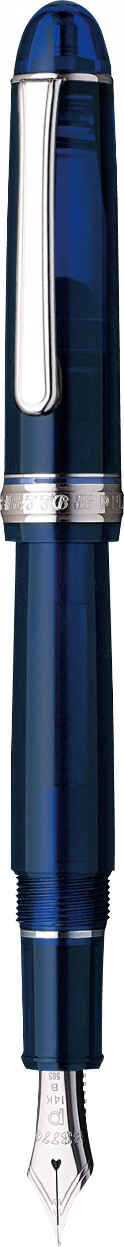 Platinum #3776 Century Chartres Blue With Rhodium Trim Fountain Pen