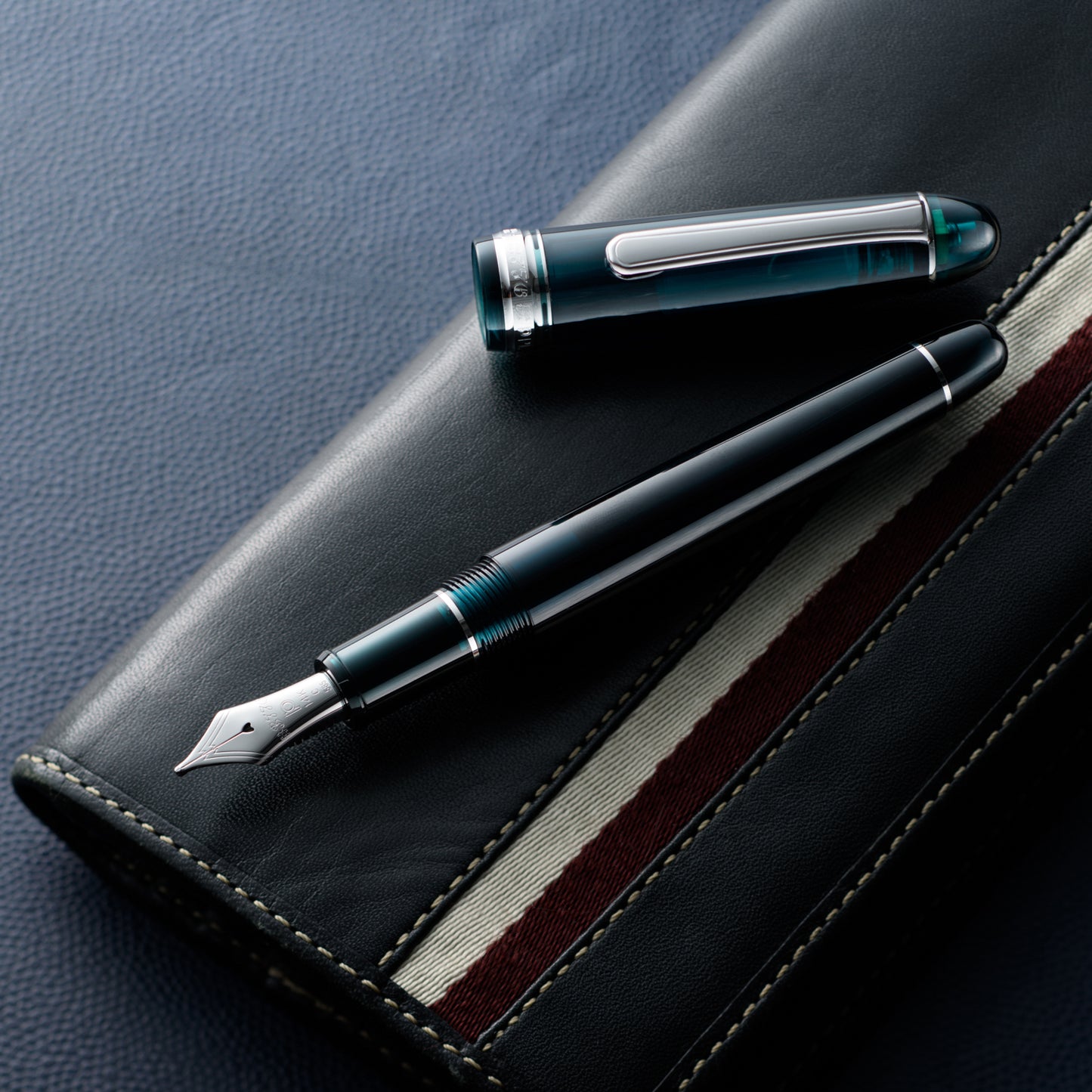Platinum #3776 Century Laurel Green With Rhodium Trim Fountain Pen