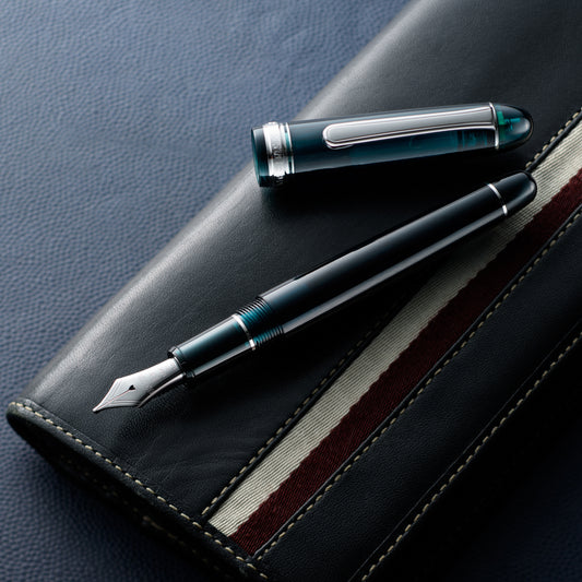 Platinum #3776 Century Laurel Green With Rhodium Trim Fountain Pen