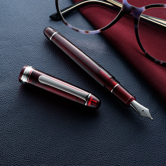 Platinum #3776 Century Bourgogne With Rhodium Trim Fountain Pen