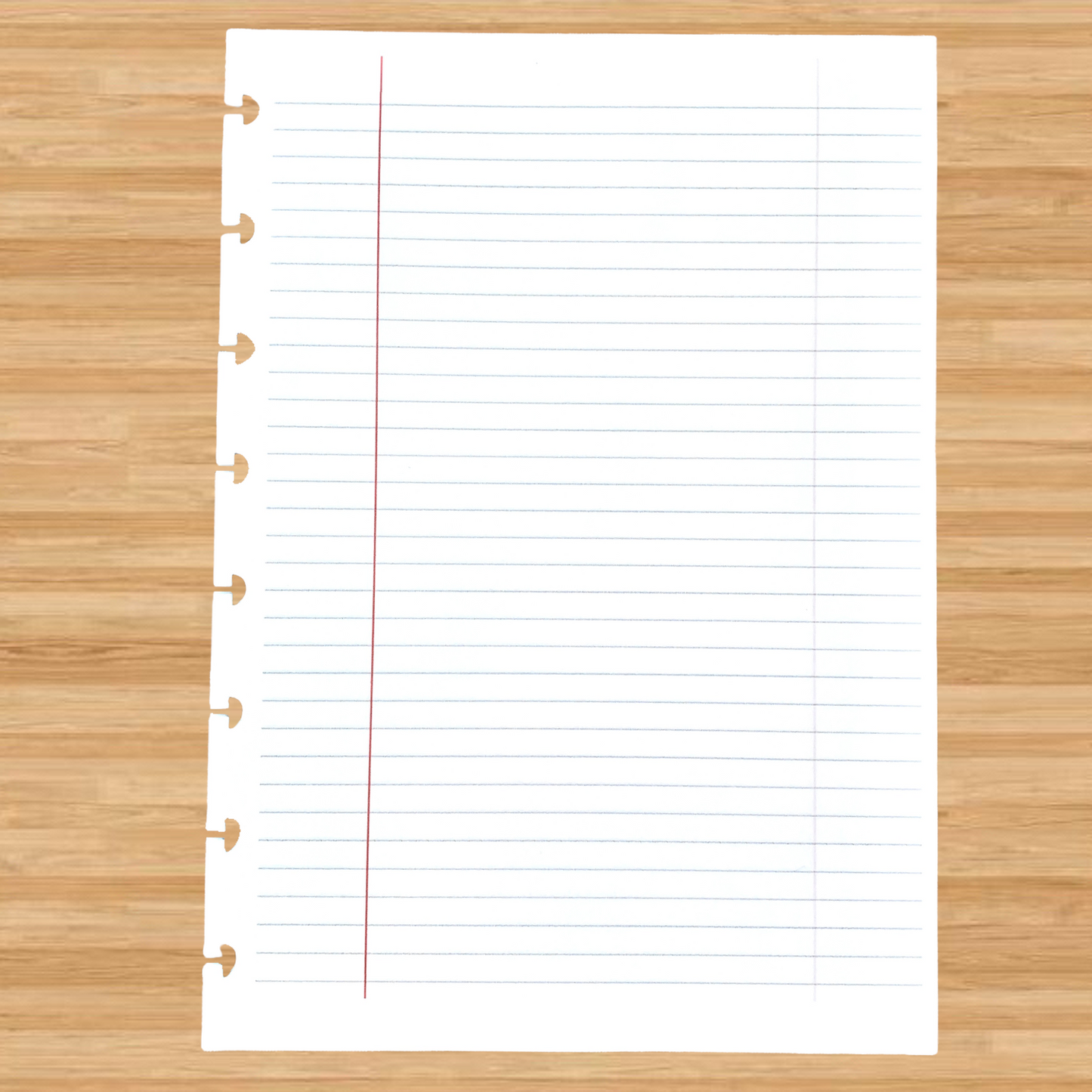 Composition Lined Discbound Notebook Insert - A5 Junior - Lined - Fountain Pen Friendly Paper