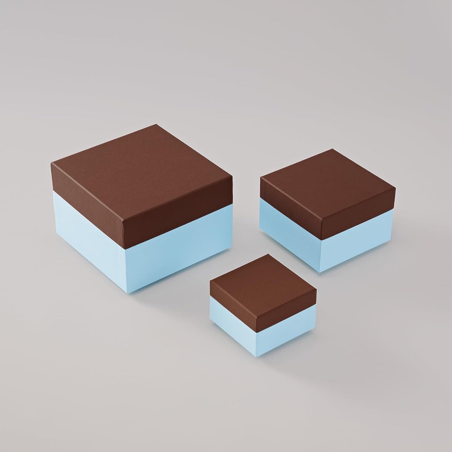 Semikolon Set Of 3 Gift Boxes Pecan/Ice