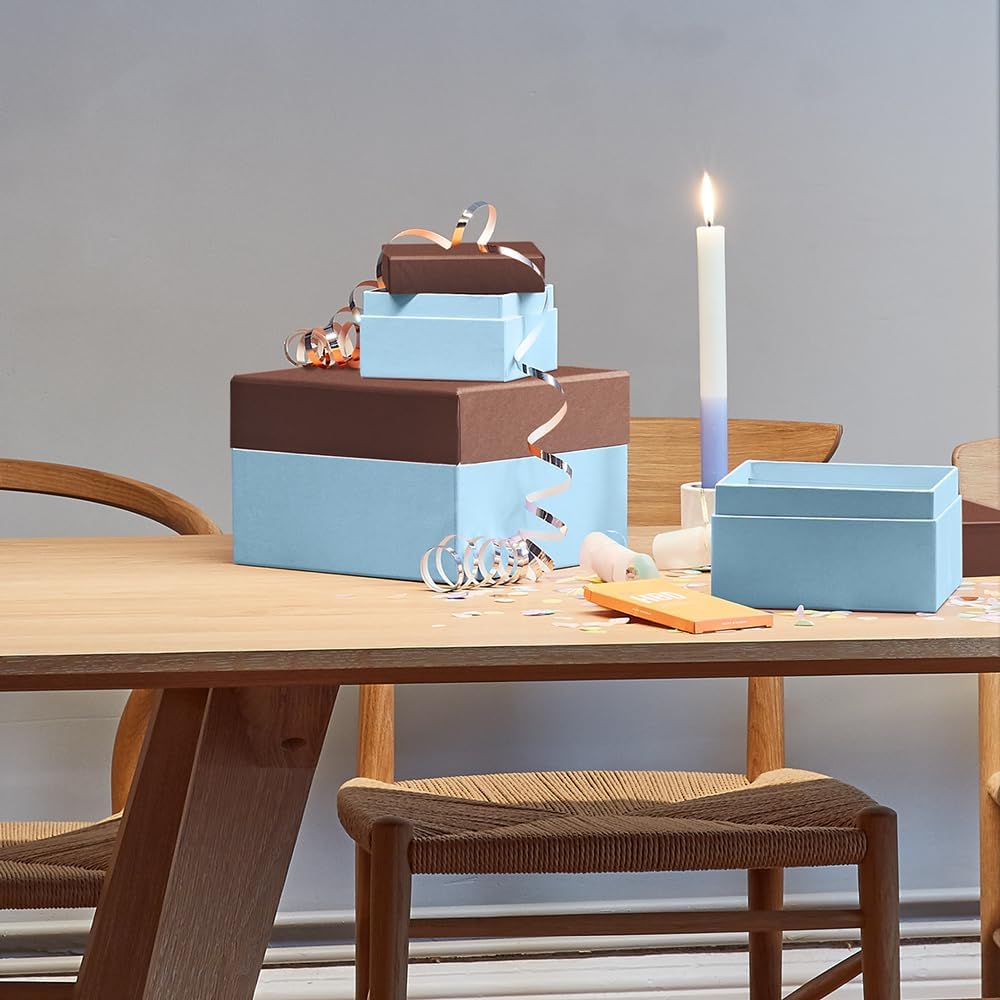 Semikolon Set Of 3 Gift Boxes Pecan/Ice
